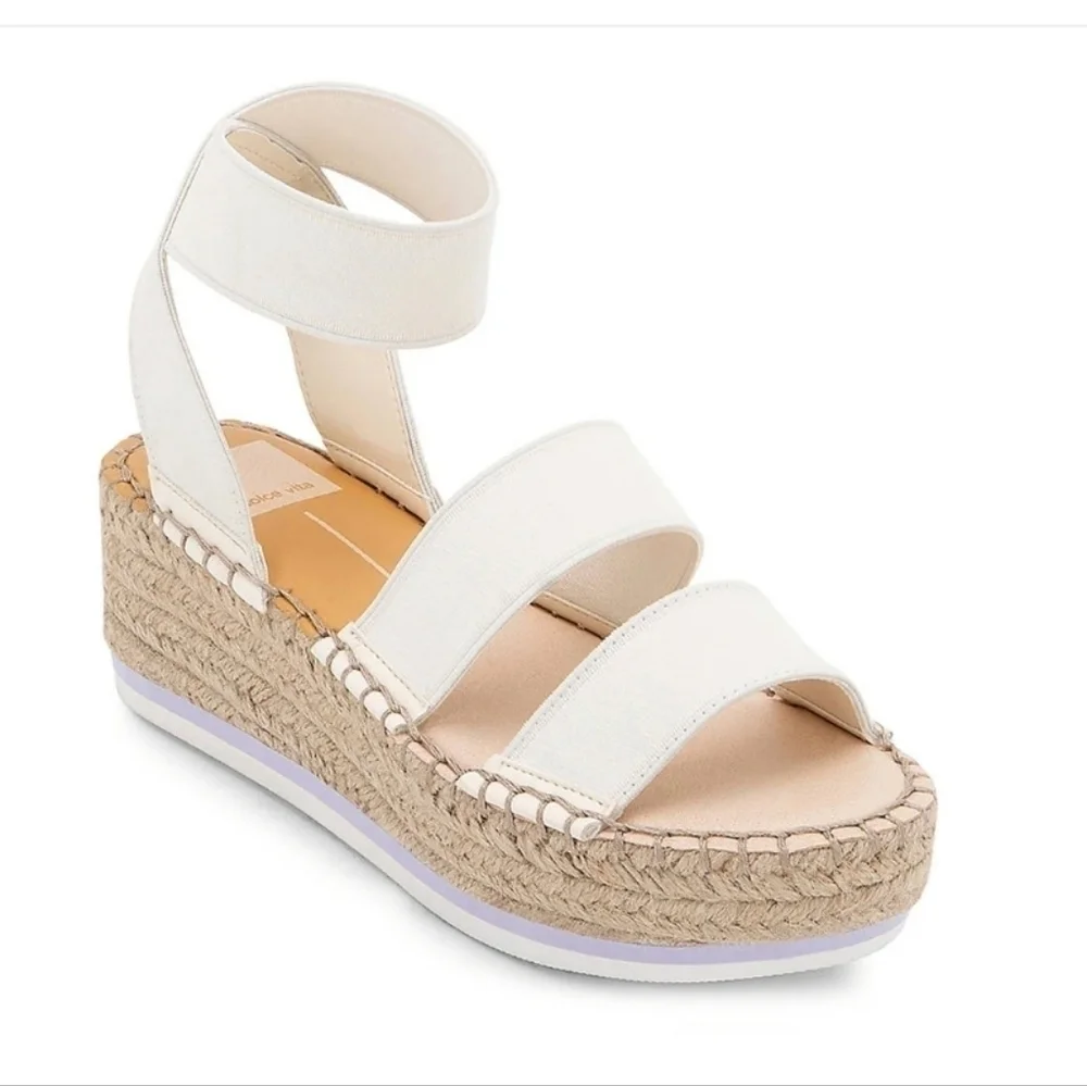 Dolce Vita Lury  elastic espadrille wedge sandals